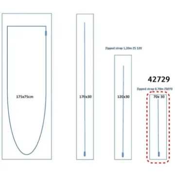Guilbert express - Zip Door Self-Adhesive 70x30cm - 42729 product image