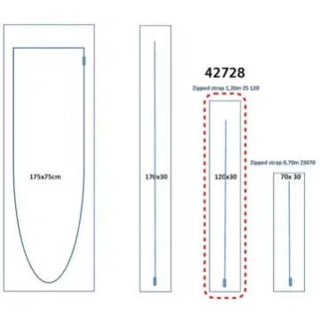 Guilbert express - Zip Door Self-Adhesive 120x30cm - 42728 product image