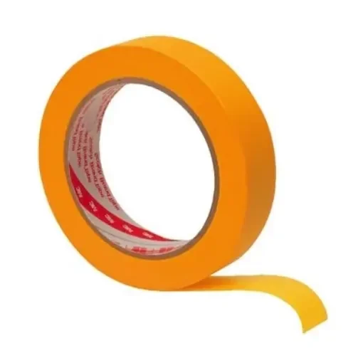 3M - Masking Tape 244 Yellow 24mm x 50m - 244024 product image