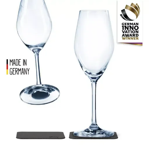 silwy Magnetic System - Crystal Champagne Glass Pair - S020-1302-2 product image