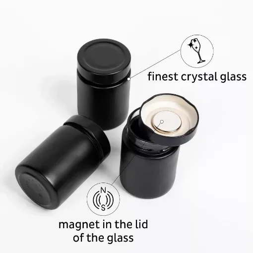 silwy Magnetic System - Black Glasses for Delicacies - FM-192-BBB-LA product image