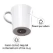 silwy Magnetic System - Porcelain Magnet Handle Cups - S027-1402-2-B product image