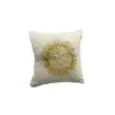 Galerie B - Gold Embroidered Sea Urchin Cushion - OUR-BRO-WHI product image