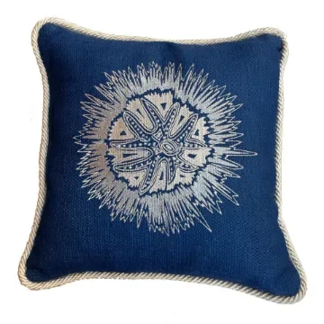 Galerie B - Bear Embroidered Cushion - OUR-BRO-BLU product image