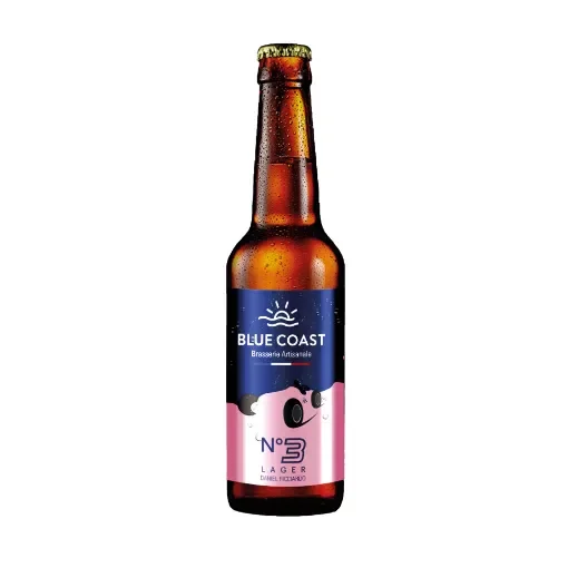 Blue Coast Brewing - Lager 4.4% - 24 x 33cl Bottles - 3760276450134 product image