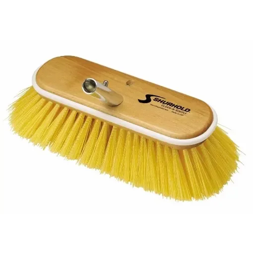 Shurhold - 10" Deck Brush Medium Yellow Polystyrene - 985 product image