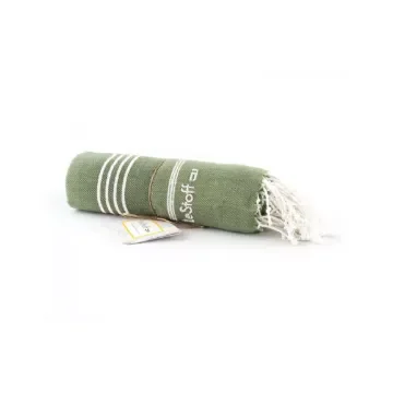 LeStoff - Organic Cotton Hammam Towel 95x180cm - CLA_OLIVE product image