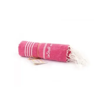 LeStoff - Organic Cotton Hammam Towel Fuchsia 95x180cm - CLA_FUCHSIA product image