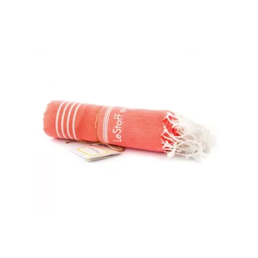 LeStoff - Organic Cotton Hammam Towel Coral 95x180cm - CLA_CORAIL product image