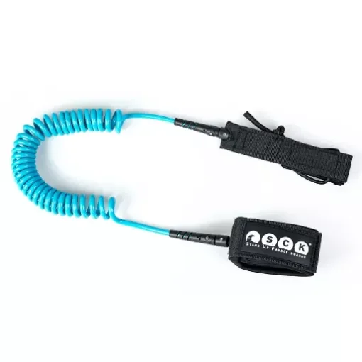 SCK - 10ft SUP Coil Leash - Turquoise - 0105-30011 product image