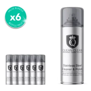 Quean Clean - Stainless Steel Cleaner & Polish 6 Pack - QUE-STAI-400-STAI-6 product image