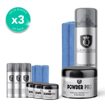Quean Clean - Stainless Steel Deep Clean Care Kit - QUE-KIT-400-STAI-CLO-3 product image