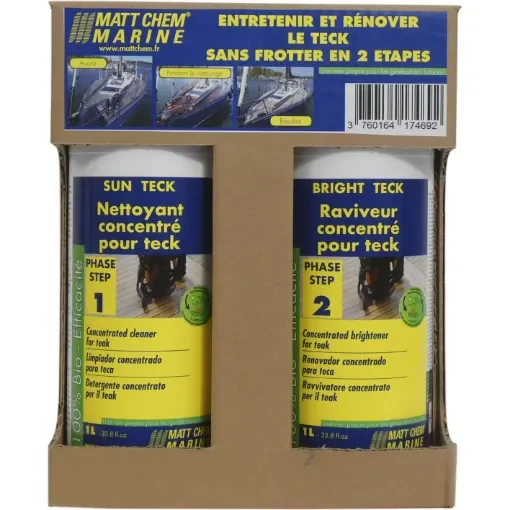 Matt Chem - Teak Maintenance Kit with Cleaner & Brightener - 476/639M.K product image