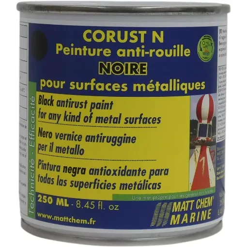 Matt Chem - Corust N Anti-Rust Paint Black RAL 9017 - 203M product image