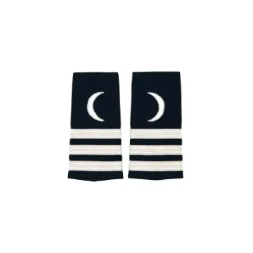 Liquid Yacht Wear - Chief Stewardess Epaulet Silver Three Stripes - EPAULET-300I product image