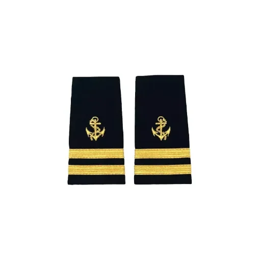 Liquid Yacht Wear - Bosun Epaulet Gold Two Stripes - EPAULET-200D product image
