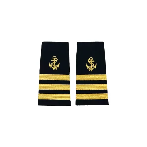 Liquid Yacht Wear - First Officer Epaulet Gold Three Stripes - EPAULET-300D product image