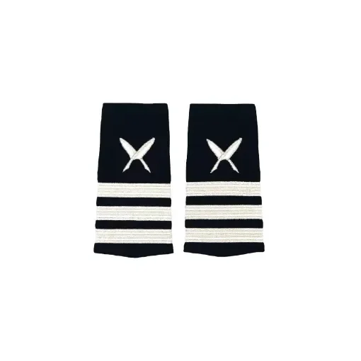 Liquid Yacht Wear - Purser Epaulet Silver Three Stripes - EPAULET-300P product image