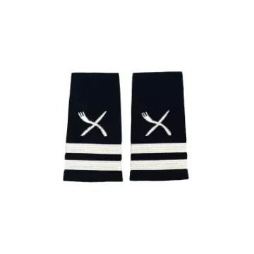 Liquid Yacht Wear - Chef Epaulet Silver Two Stripes - EPAULET-200C product image