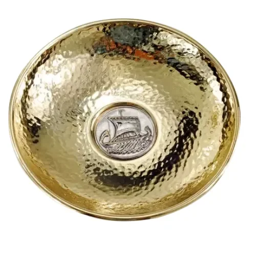 Nautical Gifts - Ancient Trireme Inlaid Saucer - 117NA product image