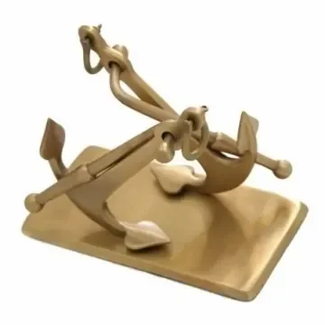 Nautical Gifts - Handmade Bronze Card Holder Anchors - 099NA product image