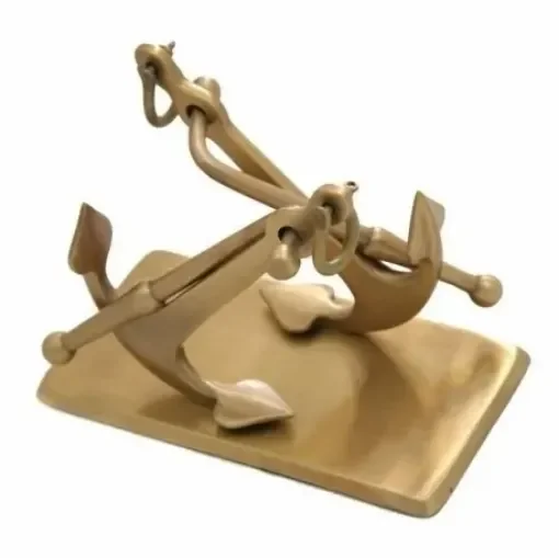 Nautical Gifts - Handmade Bronze Card Holder Anchors - 099NA product image