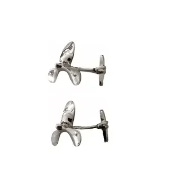 Nautical Gifts - Silver Propeller Cufflinks - CL101 product image