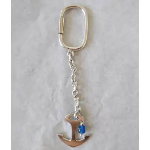 Nautical Gifts - Silver Key Ring Anchor Design - KRS113 product image