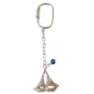 Nautical Gifts - Silver Key Ring Sailboat Design - KRS115 product image