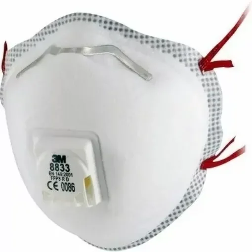 3M - FFP3 Molded Mask with Valve - 8833 product image