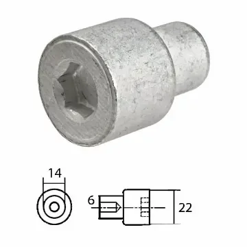 Anode for Yamaha ref. 68V-11325-02 product image