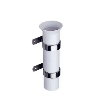 Plastic and stainless steel wall-mounted rod holder product image