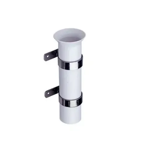 Plastic and stainless steel wall-mounted rod holder product image