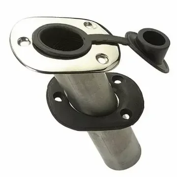 Flush-mounted stainless steel rod holder product image
