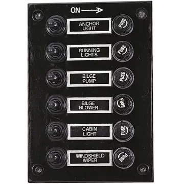 Panel with 6 Classic switches product image