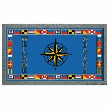 Doormat with compass rose and flags product image