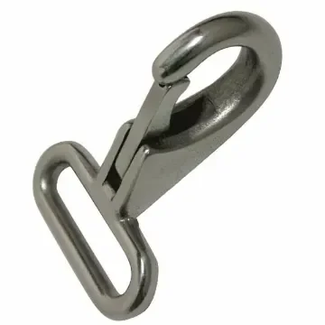Stainless Steel Carabiner with strap loop product image