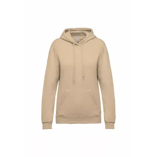 Ladies hooded sweatshirt - Beige - L - Kariban product image