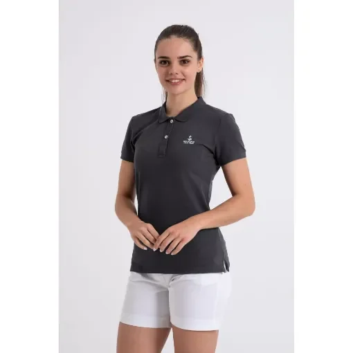 Ladies Pique Polo - Charcoal - XS - Kariban product image