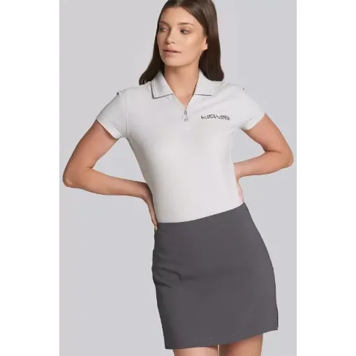 Liquid Gold Wrap Skort - Charcoal - 00/32 - Liquid Yacht Wear product image