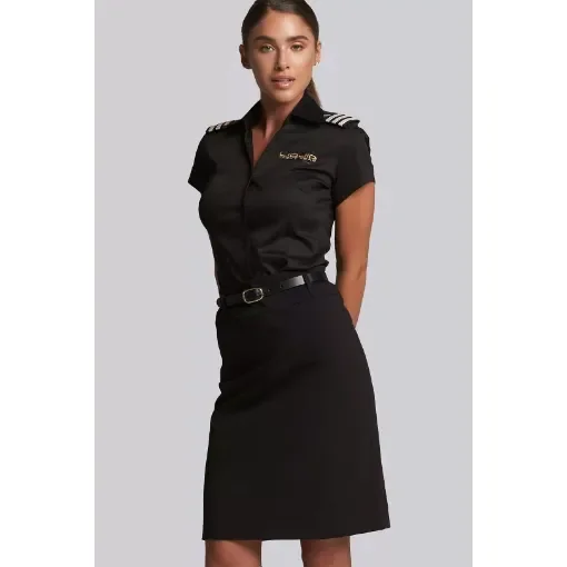 Liquid's Pencil Skirt with belt loops - 00/32 - Black - 00/32 - Liquid Yacht Wear product image