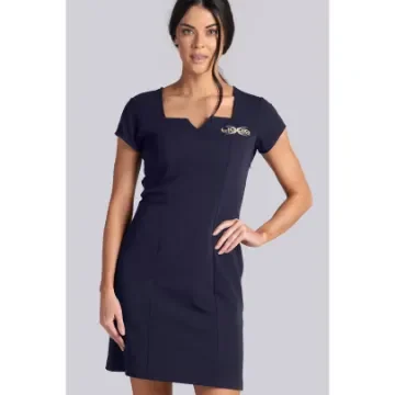 The Square Neck Dress - Navy - XS - Liquid Yacht Wear product image