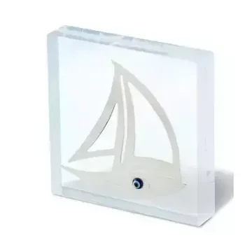 Plexiglass with sailing ship - Nauticalgifts product image