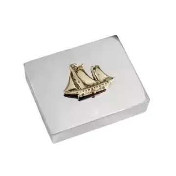Metal box_boat with sails - Nauticalgifts product image