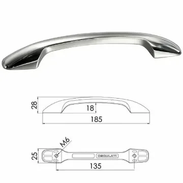 1'1/2-40mm stainless steel cane to cam adapter - OEM product image