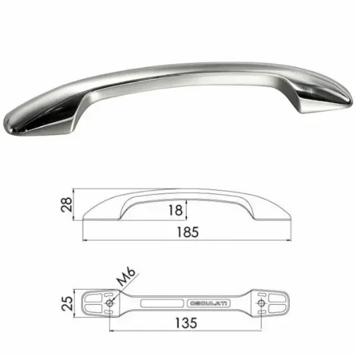 1'1/2-40mm stainless steel cane to cam adapter - OEM product image