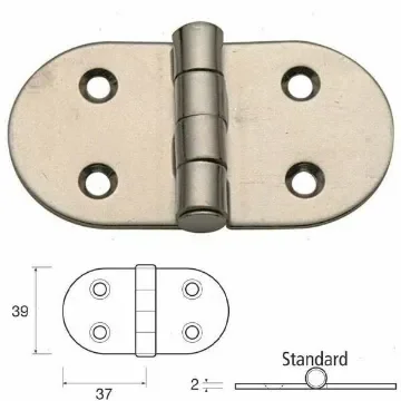 Stainless steel round biscuit hinge product image