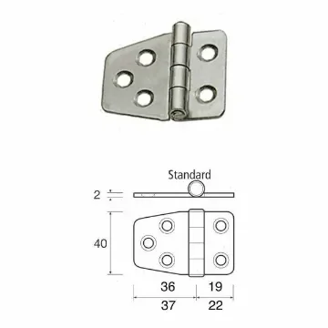 Small stainless steel eccentric hinge product image