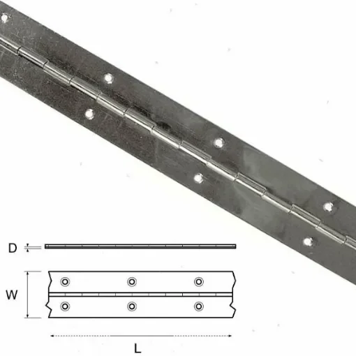 Stainless steel metre hinge product image