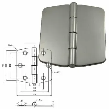Stainless Steel L-Biscuit Cover Hinge product image